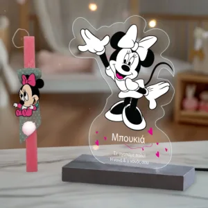 Λαμπάδα Minnie με plexiglass