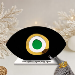 Γούρι μάτι πράσινο με βάση