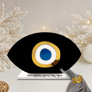 Γούρι μάτι μπλε με βάση