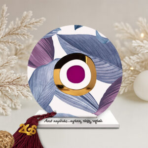 Γούρι μαύρο pattern με ευχές