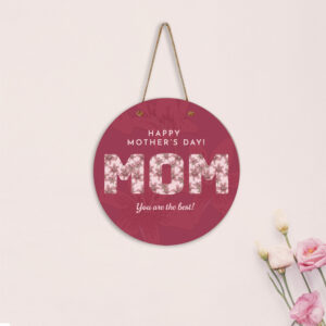 Ξύλινο καδράκι mom κρεμαστό 2