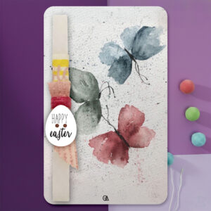 Λαμπάδα Watercolor Butterfly