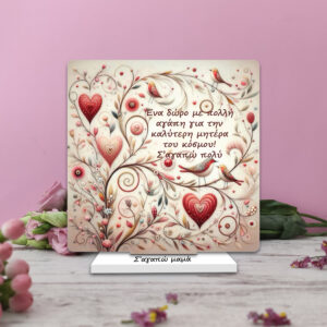 Plexiglass Κάδρο Γούρι για Μαμά με αφιέρωση 3