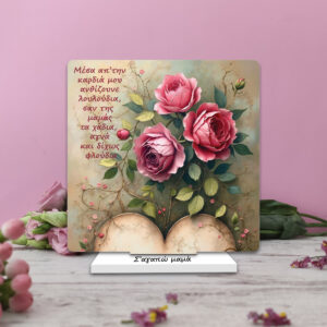 Plexiglass Κάδρο Γούρι για Μαμά με αφιέρωση 4