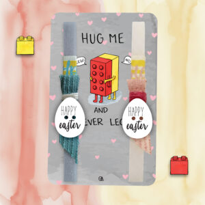 Λαμπάδα Couple HUG ME AND NEVER LEGO